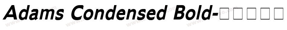 Adams Condensed Bold字体转换